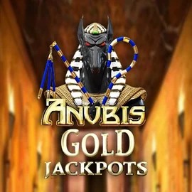 Anubis Gold Jackpots online game logo by Inspired Gaming on scoredcasinoo.com