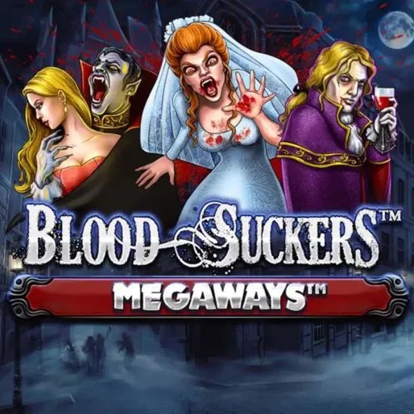 Blood Suckers Megaways slot logo by Red Tiger Gaming at Scored Casino
