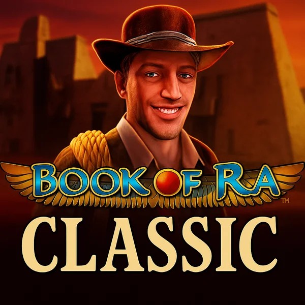 Book of Ra Classic logo by Novomatic Scored Casino