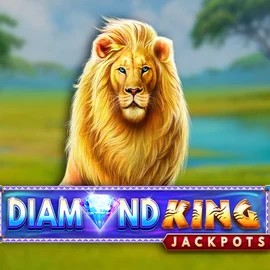 Diamond King Jackpots slot visual from SpinPlay Games available on scoredcasinoo.com