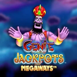 Genie Jackpots Megaways slot logo by Blueprint Gaming at Scored Casino