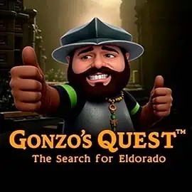Gonzo's Quest logo – Slots by NetEnt at Scored Casino