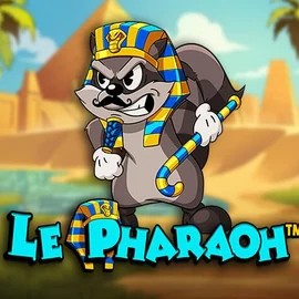 Le Pharaoh slot logo by Hacksaw Gaming at Scored Casino