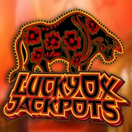 Lucky Ox Jackpots online game logo by Rival on scoredcasinoo.com