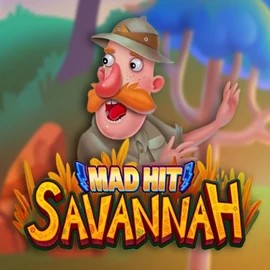 Mad Hit Savannah slot logo by RubyPlay at Scored Casino