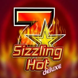 Sizzling Hot Deluxe by Novomatic, showcased at scoredcasinoo.com – game logo