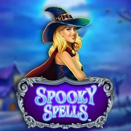 Spooky Spells slot logo by Novomatic at Scored Casino