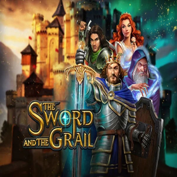 The Sword and the Grail logo – Slots by Play'n GO at Scored Casino