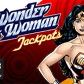 Wonder Woman Jackpots logo by Amaya at Scored Casino