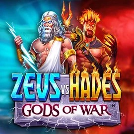 Zeus vs Hades: Gods of War slot logo by Pragmatic Play at Scored Casino